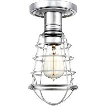 Quoizel - Elstead Mixon Semi Flush Ceiling Light Polished Chrome