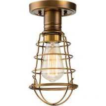 Quoizel - Elstead Mixon Semi Flush Ceiling Light Weathered Brass