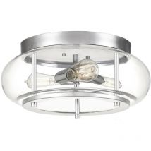 Quoizel - Elstead Trilogy Cylindrical Ceiling Light Polished Chrome, IP44