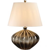 Elstead - Rib Pumpkin 1 ljus bordslampa - brun, svart finish, E27