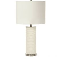 Ripple - Lámpara de mesa 1 luz - Blanco, E27 - Elstead
