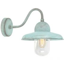 Somerton - Applique da esterno Fisherman Dome 1 Luce Verdi IP44, E27 - Elstead