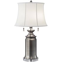 Elstead - Stateroom - Lampe de table à 2 lampes, nickel antique, E27