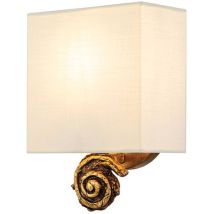 Elstead Swirl Lampada Da Parete Con Paralume, Foglia Oro