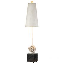 Flambeau - Elstead Swirl Lampe de table, blanc os et noir