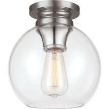 Elstead - Tabby - Plafonnier à 1 lumière, nickel poli