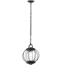 Kichler - Elstead Vandalia 1 Ljus Liten Utomhustakkedja Lantern Svart, E27