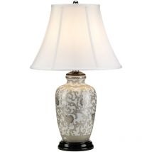 Lampada Da Scrivania Contemporanea Silverthistle Porcellana Argento 1 Luce E27