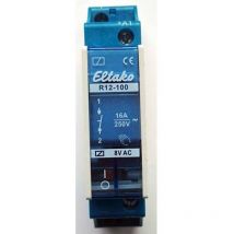 Eltako - R12-110-8V Relais de commutation Tension nominale: 8 v Courant de commutation (max.): 8 a 1 nf , 1 no (t) 1 p