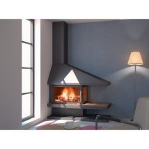 ELVARA CH80 14kW Chimenea cerrada de esquina