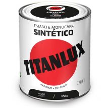 Titanlux - esmalte sintético monocapa negro mate 750ml 5809006