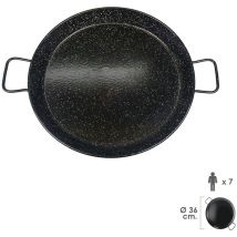 Garcima - Emaillierte, valencianische Paellapfanne 7 Personen / 36 cm.