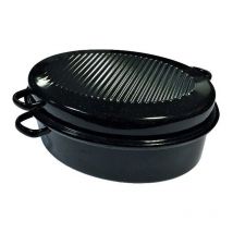 Emaillierter stahl daubière 34cm schwarz - Kochstar - k32711034