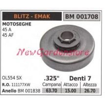 Kettensägenmotor Ritzel 45A 45AF .325' Zähne 7 001708 - Emak