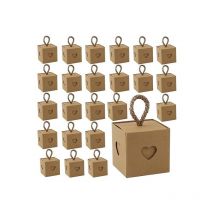 Ensoleille - Emballage Cadeau Boite, 50 Pièces Boite Dragees Mariage, Boite Cadeau Carton, Boîte Cadeau Vide,Mini Petite Boite Kraft Boite a Bonbon