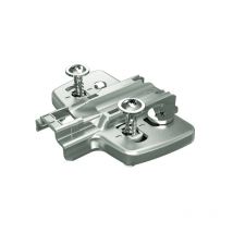 Hettich - Plaque sensys 8099 à visser avec manchon d'expansion pour charnière invisible - distance 3 mm