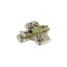 Salice - Embase acier cruciforme réglable 3d - Epaisseur : 3 mm - Fixation : Eurovis prémontées