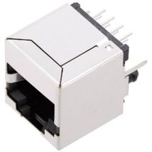 Bel Stewart Connectors - Embase Modulaire Femelle Sans Éclisse De Blindage Ss71800-027f Rj45 Embase Femelle, Verticale Pôle: 8p8c Nickelé, Métal 1 P 