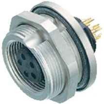 09-0412-80-04 Cosse cylindrique mâle embase femelle Nombre total de pôles: 4 Série (connecteur rond): 712 1 pc(s - Binder