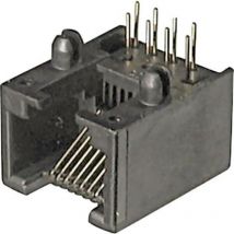 Embase modulaire femelle Assmann wsw A-20040/LP RJ10 embase femelle horizontale RJ11 - Construction basse Pôle: 4P4C noir 1 pc(s) D98987