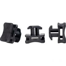Hellermanntyton - ACFM8W6.2PT3-PA66/6HIRHS-BK Embase pour attache-câbles profilé 151-03249 stabilisé à la chaleur, résistant aux chocs noir 25 pc(s