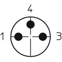 Embase M8 Lutronic 0830 03 T8CW 0,5m 1226 embase mâle 0.50 m Nombre de pôles: 3 1 pc(s)