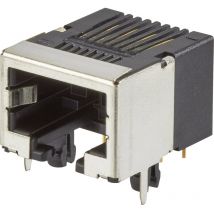 Embase RJ45 femelle FCI 92250-088LF RJ45 embase femelle horizontale Pôle: 8P8C métal 1 pc(s) W796311