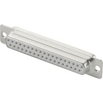 Embase sub-d femelle 25 pôles 180 ° fût à souder 1 pc(s) D19806