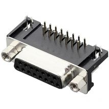 Encitech - DRB-15F-TBG-110 2103-2100-12 Embase sub-d femelle 90 ° Nombre de pôles: 15 pin à souder 1 pc(s) Tray R514061