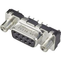 D-sub D09S24A4GV00LF Embase sub-d femelle 180 ° Nombre de pôles: 9 pour circuits imprimés 1 pc(s) W791341 - FCI