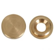 Bolsa de 10 embellecedores Ø14mm liso cromo