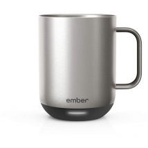 Ember - Taza inteligente 2 con control de temperatura: 295 ml, calefacción, pantalla led inteligente, control por aplicación, batería recargable de