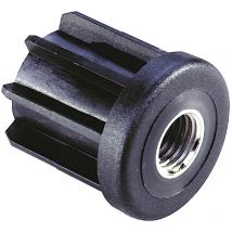 Embout à insert taraudé pour tube rond 42 - M10 2 mm