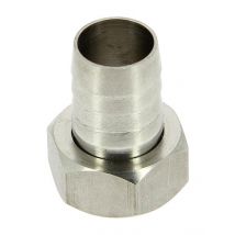 Embout cannelé inox usiné Ø15 femelle 1/2