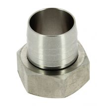 Embout cannelé inox usiné Ø26 femelle 1'