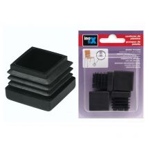 Embout X4 interieur carre 30MM noir Inofix 1830-3-
