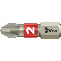 Wera - embout cruciforme ph 1 05071010001 acier inoxydable forme (embouts): d 6.3