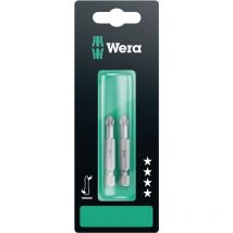 Wera - Embout cruciforme ph 2 05134381001 Acier à outils allié, extra-rigide Forme (embouts): f 6.3 2 pc(s) C98462
