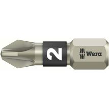 Embout cruciforme PZ 1 Wera 05071020001 acier inoxydable Forme (embouts): D 6.3 1 pc(s)