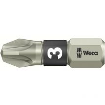 Embout cruciforme pz 3 Wera 05071022001 acier inoxydable Forme (embouts): d 6.3 1 pc(s)
