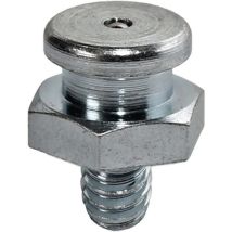 Samoa-hallbauer - Embout De Graissage À Tête Plate Standard Din3404 M8 X 1 Mm Forme A Sw 17 Mm