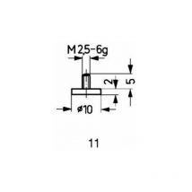 Touche de mesure acier type 11/35,0mm Käfer 1 pcs