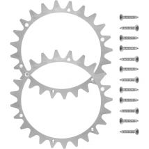 Embout de roue de robot en acier inoxydable pour tondeuses à gazon, 205 mm, avec 12 vis, traction accrue pour tondeuses à gazon robotisées