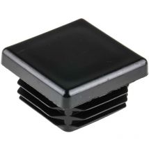 Embout de tube carre Noir, Profilé de 30mm ( Prix pour Sachet de 100 )