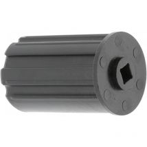 Cyclingcolors - Embout de tube de volet roulant octogonal en pvc noir Fenêtre Sortie Baie vitrée Store, pour tube sortie carré de 8 mm