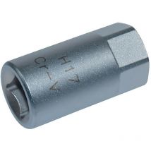 Embout de vidange, chrome vanadium, male, 3/8, 6 pans, 17 mm Autobest