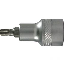 Embout de vissage 1/2'' pour vis femelle torx , Dimensions : t 25, Pour vis M4,5-M5, Long. 52 mm