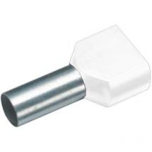 Embout double d'extrémité de câble Vogt Verbindungstechnik 460208D 0.75 mm² x 8 mm partiellement isolé blanc 100 pc(s) X74657