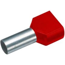 Embout Double D'Extrémité De Câble Cimco 18 2440 1.5 Mm² X 8 Mm Partiellement Isolé Rouge 100 Pc(s)