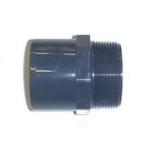 Embout pvc pression fileté b - Mâle à coller / Mâle à visser - Diamètres 20/25 - Filetage 15/21